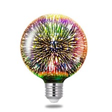 3d Fireworks Decorative Light Bulb E26 Base 7w Ac100240v Glass Bulbs With Soft W