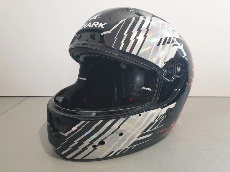 SHARK Aeron Edgy Carbon Motorradhelm (Rot/Weiß/Schwarz) M - Bild 2 von 4