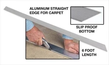 Crain Tools #536 Carpet Straight Edge with a Slip-Proof Bottom