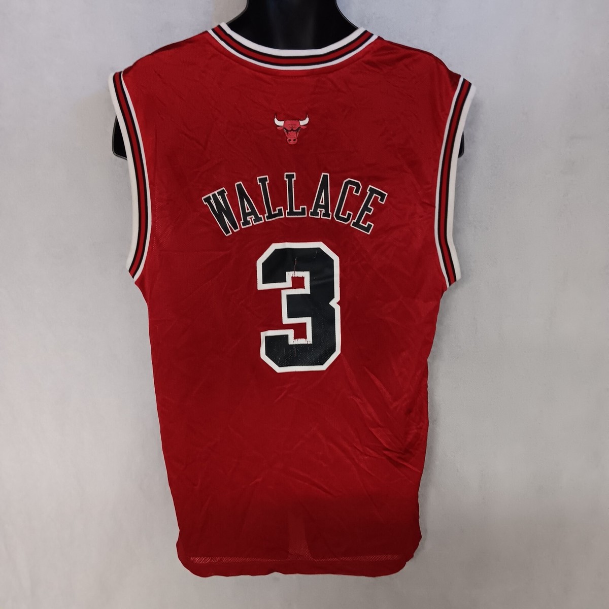 Adidas Chicago Bulls Ben Wallace Basketball Jersey Large Red #3 | eBay