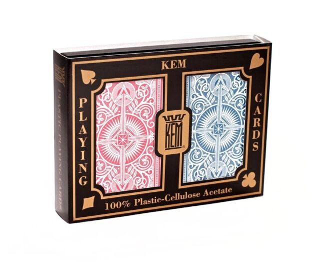 Kem Playing Cards 1007284 Kem Red And Blue Arrow Wide Jumbo Playing Cards