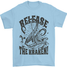 Release the Kraken Cthulhu Sea Creature Mens T-Shirt 100 Cotton