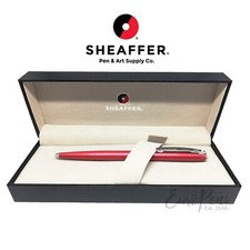 Sheaffer Sagaris Metallic Red Ballpoint Pen w/ Chrome Trim *RRP £32.95* 9479-2
