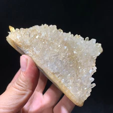 270g Natural Clear White Quartz Crystal Cluster Energy Healing Specimen