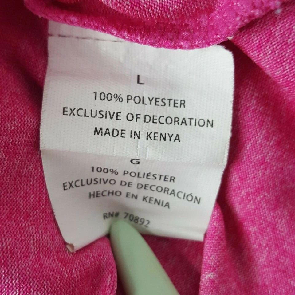 Camisa Sport Essentials Mujer Grande Rosa Manga Larga Ropa Activa Correr Entrenamiento Foto 2 de 4