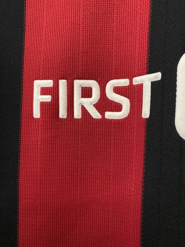 Reebok Man City V-Neck Soccer Jersey - Red/Black -Men's 42" Chest - Picture 5 of 7