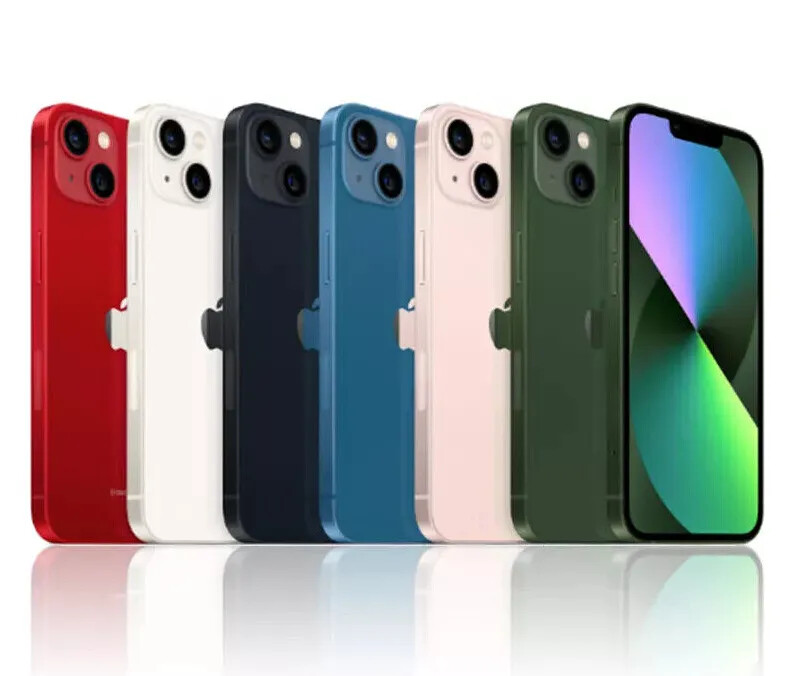 For T-Mobile Apple iPhone 13 128GB Midnight Pink Blue Red Green  OPEN BOX