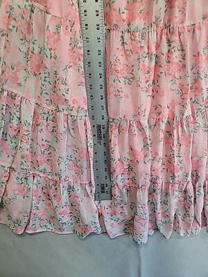 ONEPIECE MONKEY.D.LUFFY -冒険の記憶と未来への航路- Charles Henry Ruffle Sleeve Floral Faux Wrap Dress In Pink Blossom