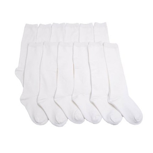 3~6 Pairs Knee High School Uniform Socks Women Girl White Navy 2-3 4-6 6-8 9-11 - Picture 5 of 9