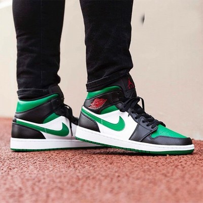 jordan air 1 mid pine green