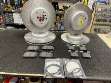 4 SERIES 420D M SPORT (MK1 (F32) BRAKE DISCS DRILLED GROOVED AND PADS FRONT REAR