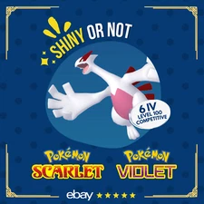 Lugia Shiny or Non ✨ 6 IV Competitive Customizable Pokémon Scarlet Violet