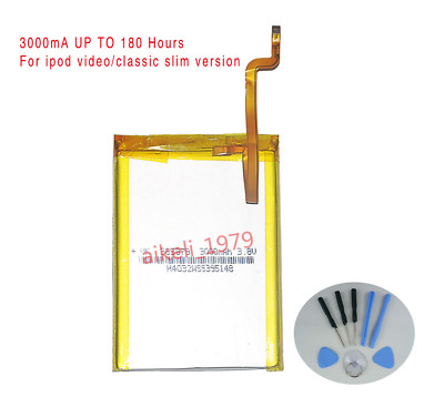 3000mAh Replacement Battery for iPod Video 5th 5.5 Gen 30GB Thin