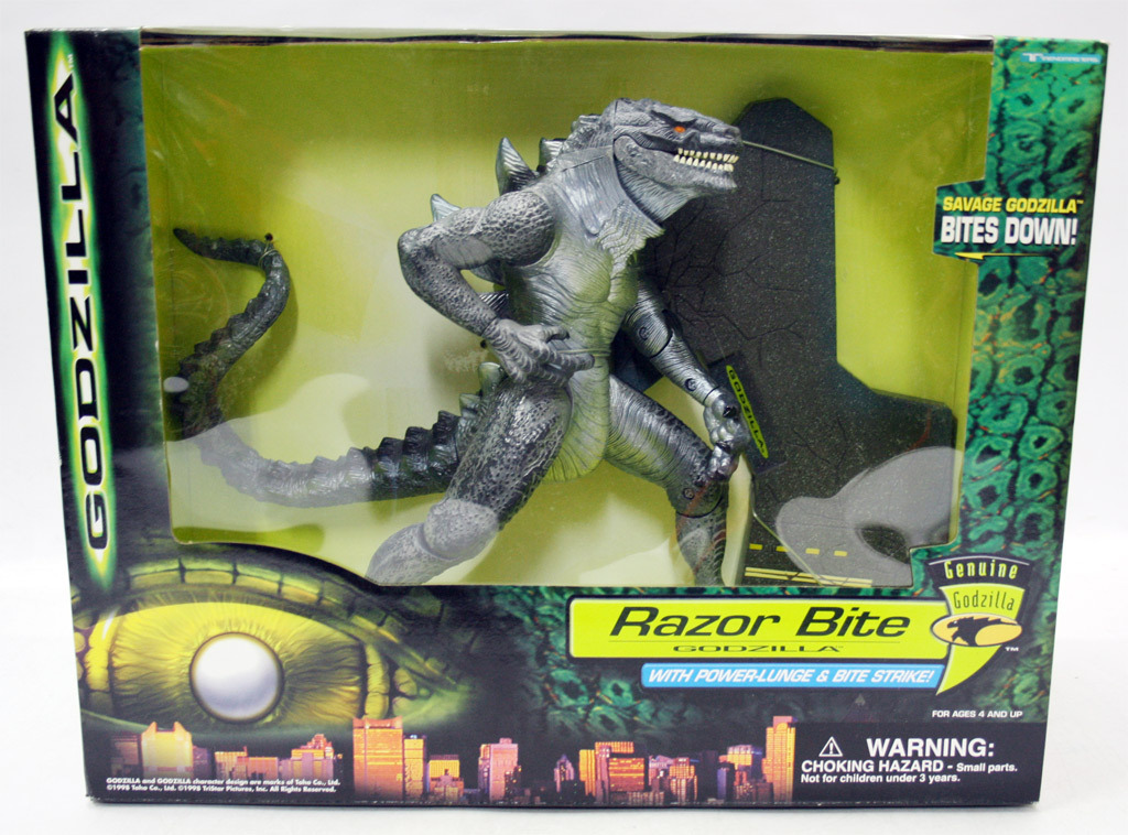 RARE 1998 GODZILLA RAZOR BITE FIGURE TRENDMASTERS TOHO NEW