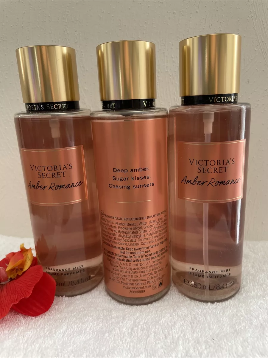 Victoria Secret VS AMBER ROMANCE Fragrance SPRAY Body MIST 8.4oz-Lot Of 3  -🌺