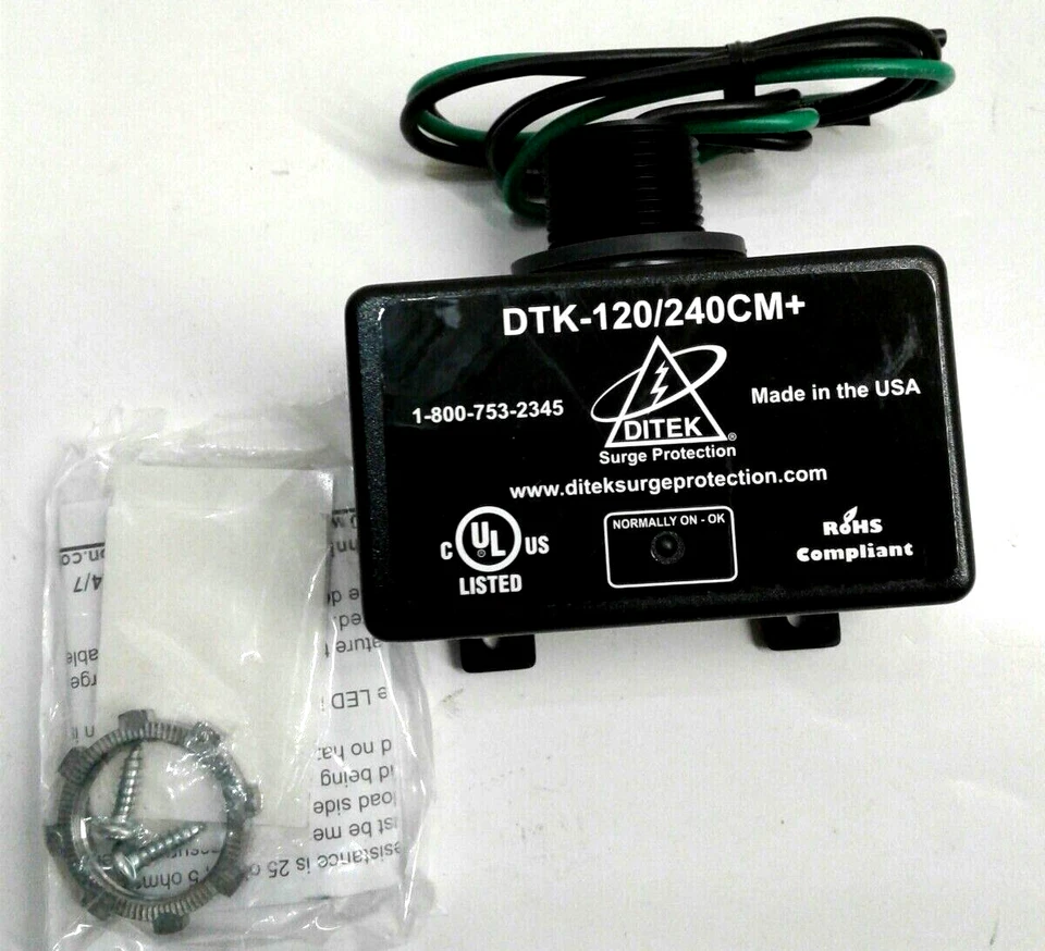 Packard PSP72KA Surge Protector 72,000A/Phase 1ns 120/240VAC Weatherproof - Imagem 4 de 4