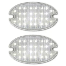 1957 Chevy Bel Air 210 150 Nomad Rear LED Back Up Reverse Light Lamp Lens Pair