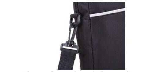 Borsa Nera per Pc notebook fino a 15.6" Impermeabile Antiurto Con Tracolla - Foto 3 di 4