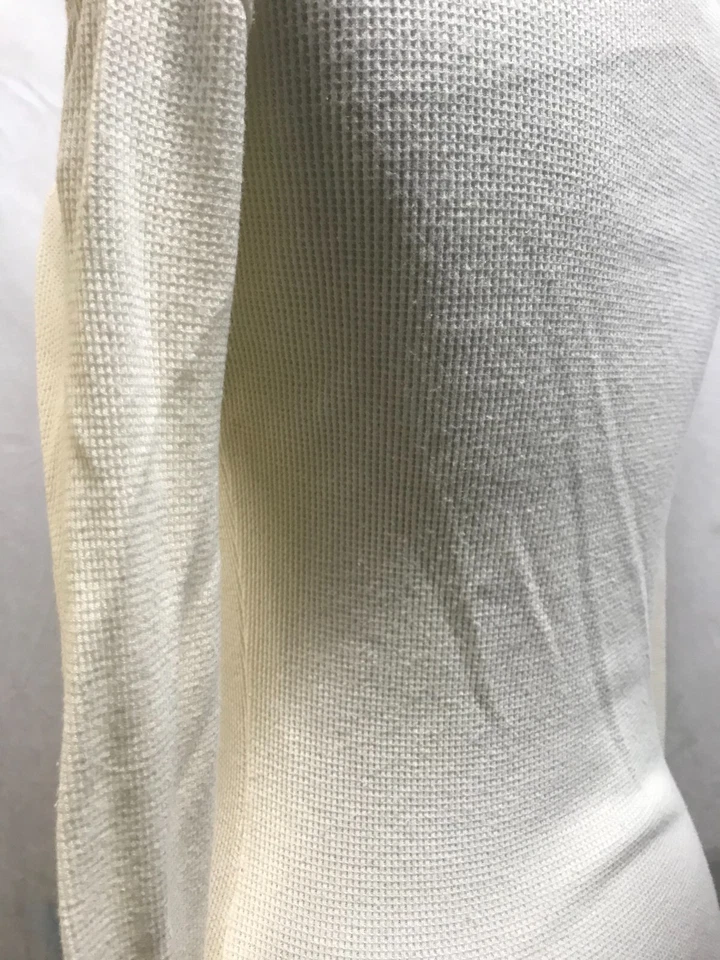 Blusa Rebecca Beeson Feminina Slim Fit Off White Manga Longa Tamanho P - Imagem 4 de 4