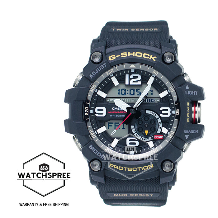 時計 G-SHOCK Twin Sensor GN-1000B-1AJF Casio G-Shock Master of G Mudmaster Series Twin Sensor Watch