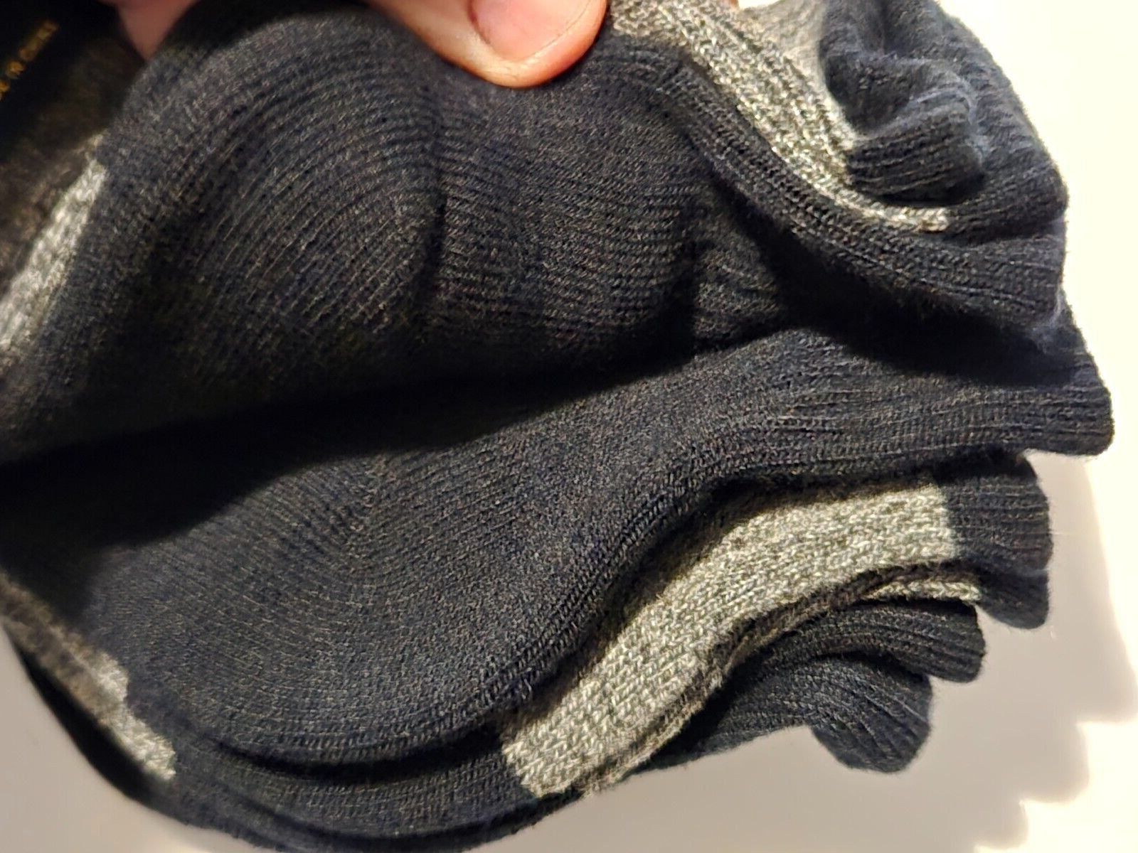 PONY Polo Ralph Lauren 4 CONFEZIONI Calzini Classici Quarti GRIGIO NERO NUOVISSIMI