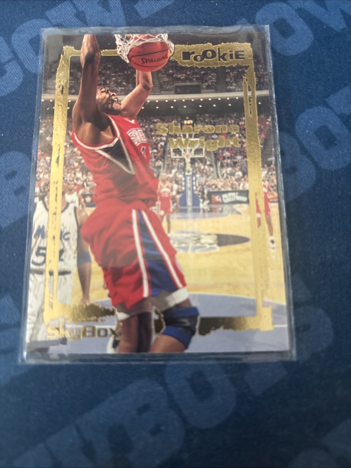 1994-95 SKYBOX EMOTION ROOKIE CARD PHILADELPHIA 76ers SHARONE WRIGHT #110 2799