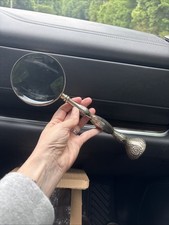 Ornate Magnifying Glass Silverplate Made in France 13"