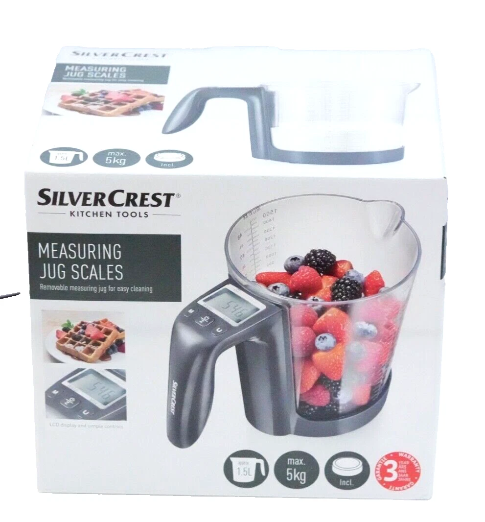 Silvercrest Digital Kitchen Electronic Measuring Cup Scale Jug Scales Ideal Gift
