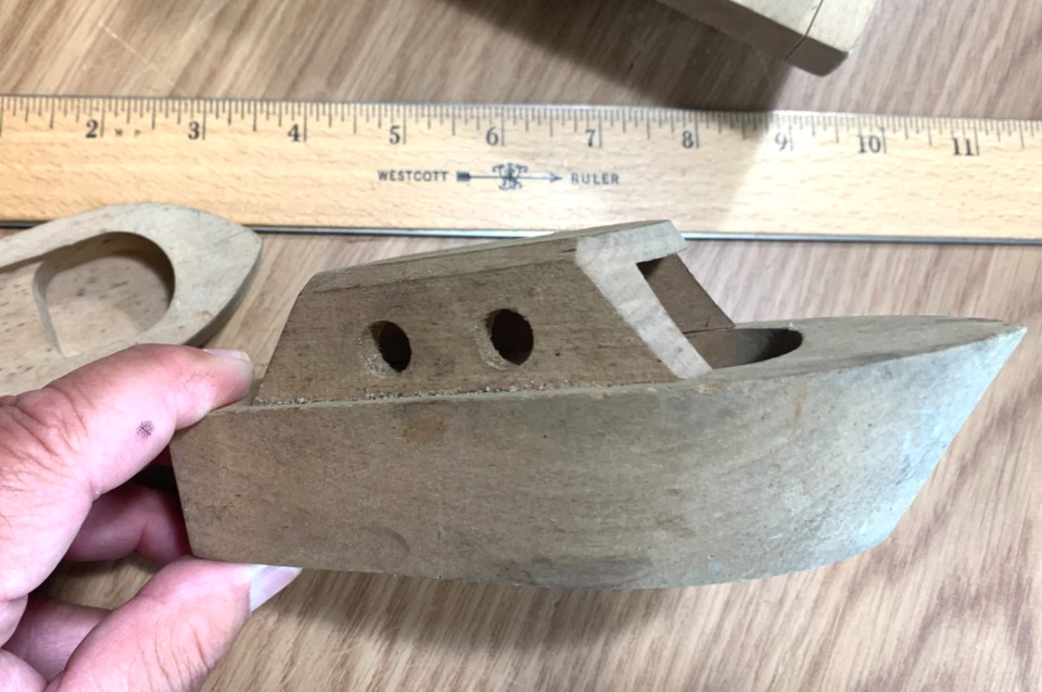 Raro 1969 Creative Playthings Playtown Marina, juego de madera vintage - parcial Foto 4 de 4