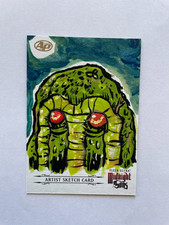 Man-thing Sketch Card 1/1 Original Art Painted Midnight Sons AP Soukup