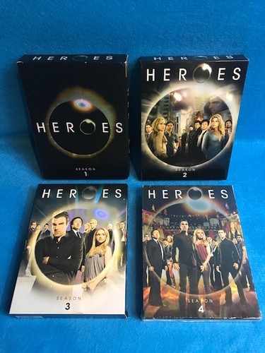 Heroes: The Complete Series (DVD, 2010) Seasons 1-4 Matching Boxed Sets