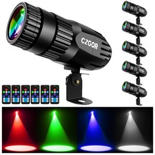 Led Pinspot Light, 15W Disco Ball Spotlight, RGBW 4 in 1 Mirror Ball Lights w...