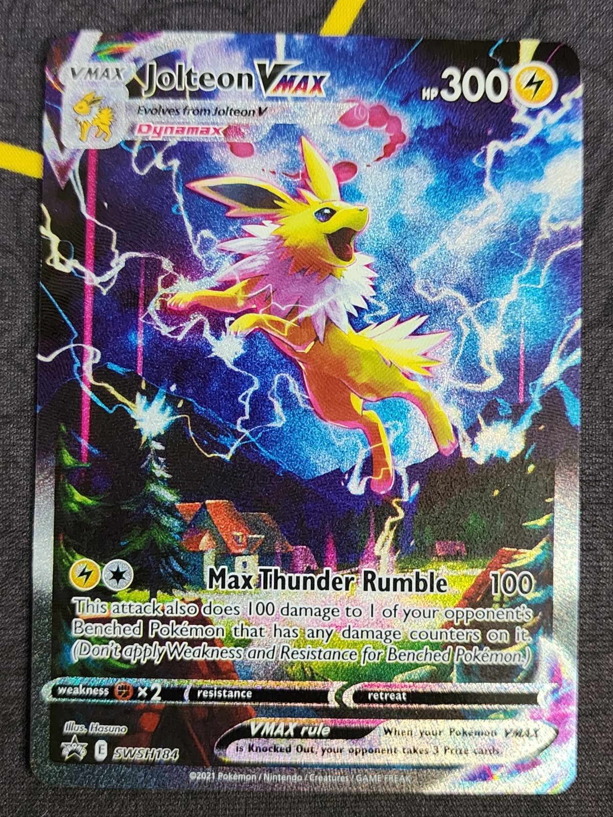 2021 Pokemon Swsh - Black Star Promo - Full Art - Jolteon Vmax  #184 NM/M