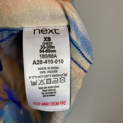 Camisa Colorida Tie Dye Declaración Avante Garde Para Hombres XS Naranja Vibrante - Imagen 5 de 5