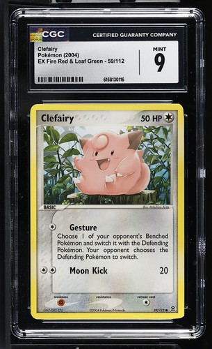 Clefairy graded CGC 9 for sale on eBay