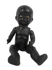 Vintage Black Pedigree Style 14" Doll with Moveable Parts and Outfit