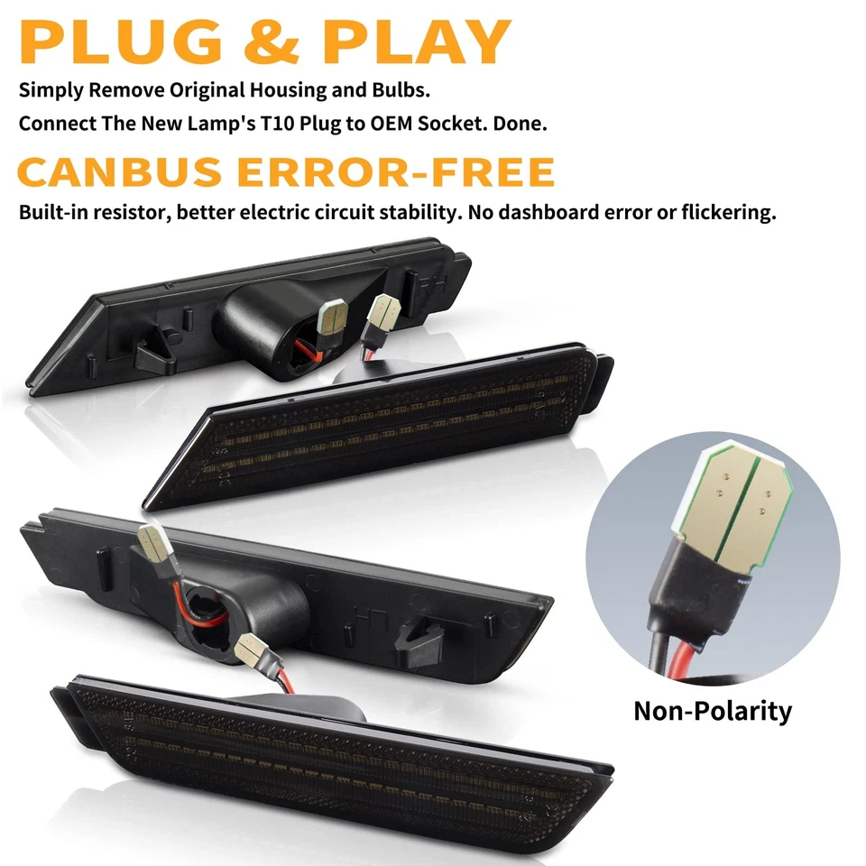 Luces LED delanteras traseras laterales LED para Chevrolet Camaro 2010 2012 2013 2014 2015 Foto 4 de 4