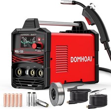 Welder 110V, 135A Flux Core MIG Welder/Lift TIG/Stick 3-in-1 Welding Machine wit