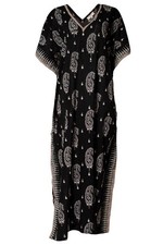 EAST Black Embroidered Kaftan Dress