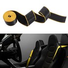 Car Seat Belt Replacement Webbing Fabric Racing Safety Straps 3.6m Yellow border