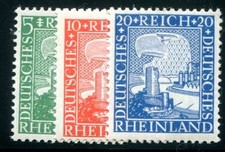 DR 1925 372-374 ** POSTFRISCH TADELLOS SATZ RHEINLAND 60&euro;(48949