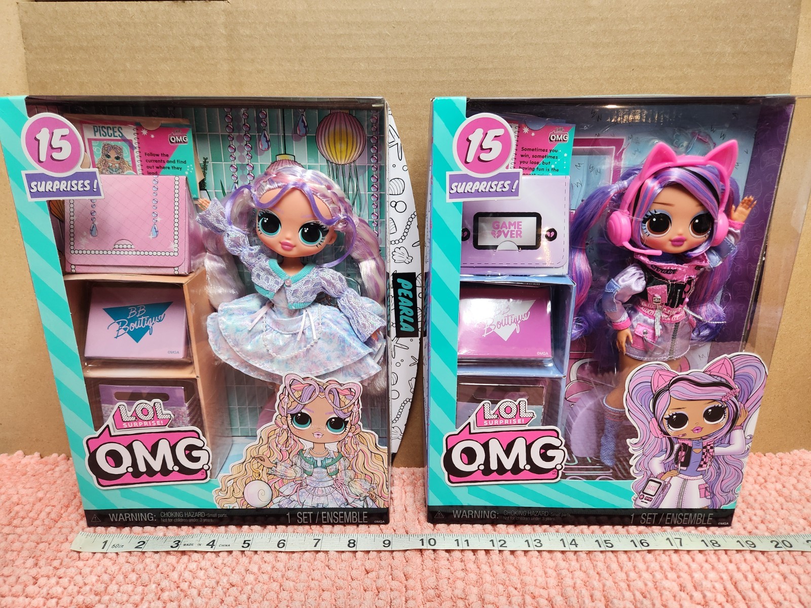 Детские куклы L.O.L. Surprise OMG Core "Ace & Pearla" Sister Doll Set Of 2 Fashion Dolls