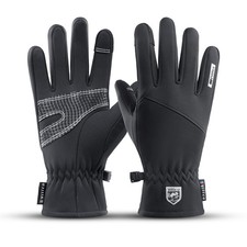 Cycling Gloves for Men Winter Warm Waterproof Thick Fleece Windproof Gloves