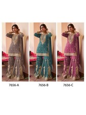 WEDDING PUNJABI STITCHED SHARARA PALAZZO SALWAR SUIT PLAZZO KURTI SHALWAR KAMEEZ