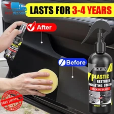 Car Plastic Restorer Back to Black Gloss Trim Renovator Long-Lasting Coating