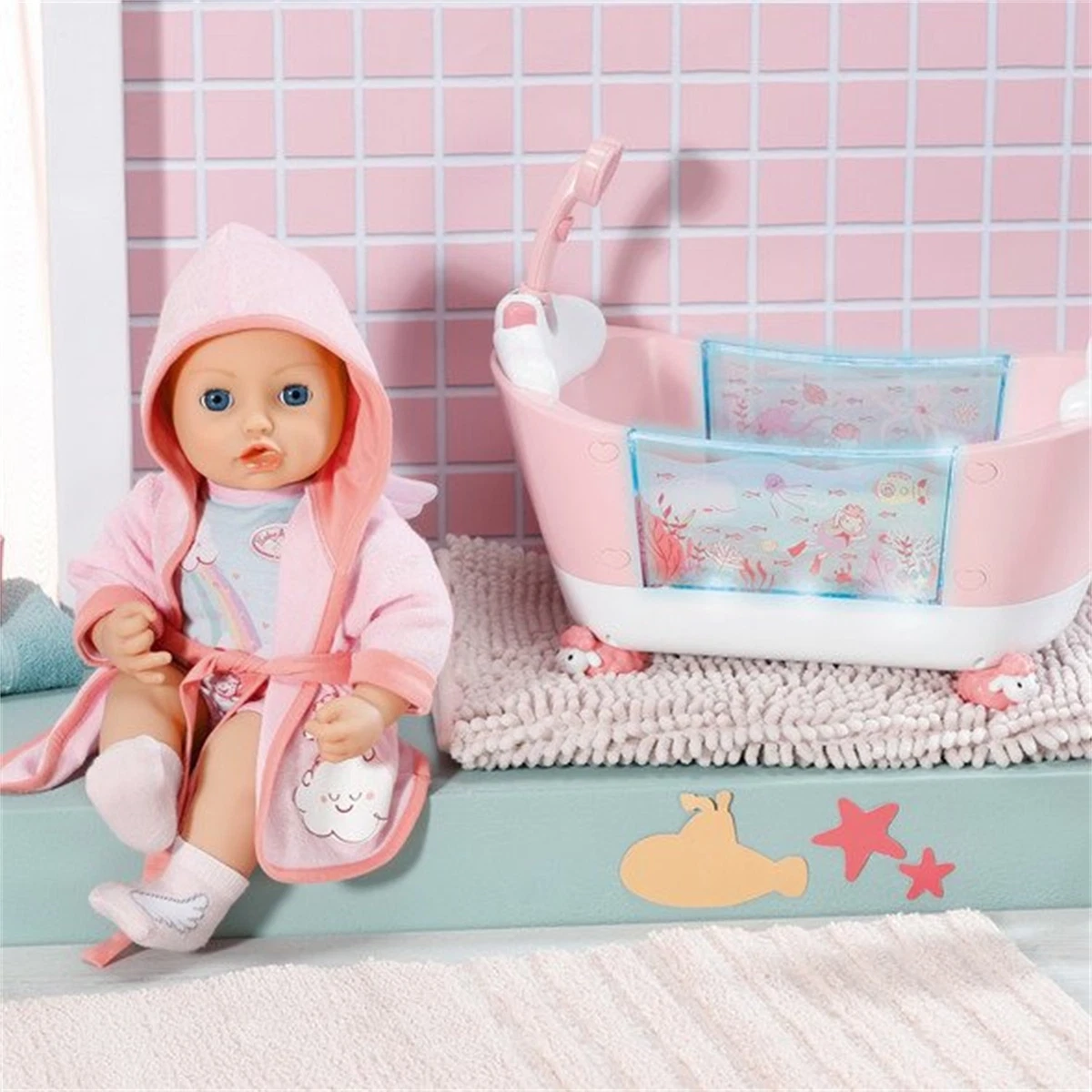 Zapf Creation 703243 Baby Annabell - Juego de bañera mágica