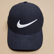 Nike Hat Golf Cap Mens One Size Black Classic99 Dri-FIT Swoosh Perforated Fitted