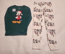 NWT Old Navy x Disney Christmas Mickey Mouse  Friends Pajamas PJs Kids 6 Small