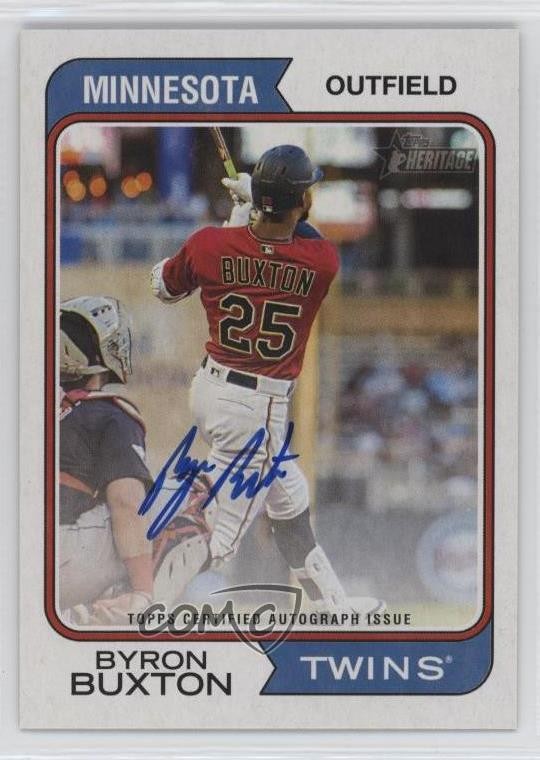 2023 Topps Heritage Real One Auto Byron Buxton #ROA-BB Auto g2d