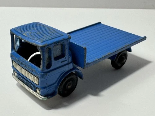 Vintage Matchbox Series No. 60 Leyland Site Hut Truck Blue 1966 Lesney England